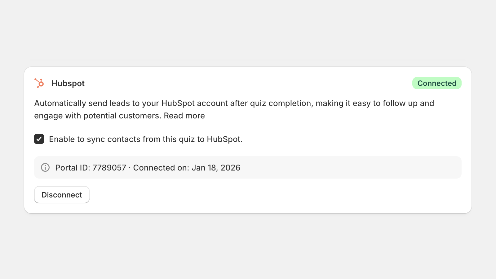 Sync RevenueHunt leads to HubSpot